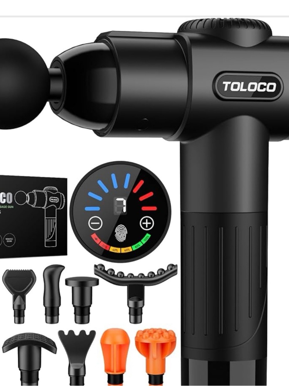 TOLOCO Massage Gun, Massage Gun Deep Tissue, Percussion Massage Gun with 10...